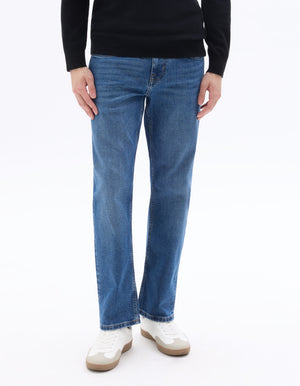 Jean C.5 regular stretch cotton 3 lengths - stone blue