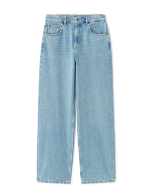 Baggy jeans, 100% cotton - light blue