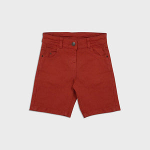 ZY - Kids 'Red' Stretchable Denim Shorts ZY196