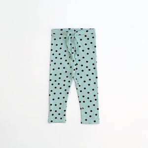 NX - Girls 'Sea Green' Polka Dot Printed Tights NX313