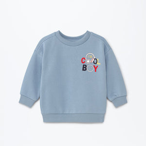 LFT - Kids 'Sky Blue' Printed Fleece Sweatshirt LFT620