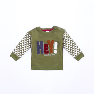 LB - Kids 'Olive' Embroidered Terry Sweatshirt LB610