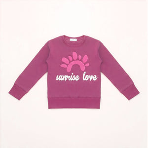 MG - Kids 'Deep Pink' Printed Fleece Sweatshirt MG520