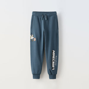 ZR - Kids 'Dark Blue' Minicraft Terry Trouser ZR534