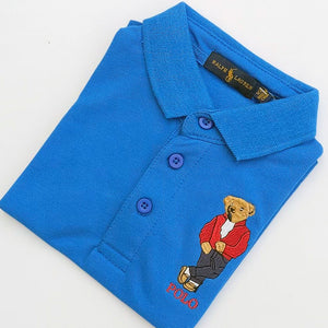 PL - Kids 'Blue' Baker Bear Polo PL713