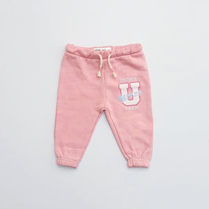 LFT - Girls 'Pink' Printed Fleece Trouser LFT417