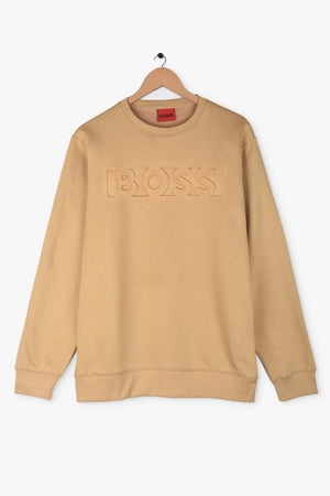 HUGO BOSS EMBOSSED LOGO FLEECE Sweatshirt