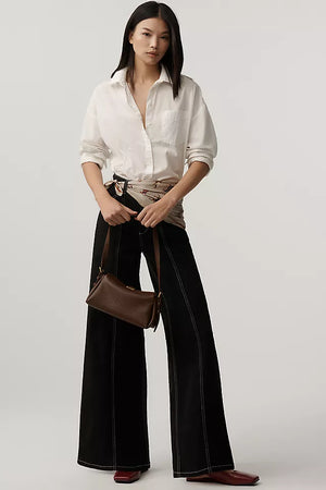 The Delaney Clean-Seamed High-Rise Wide-Leg Jeans