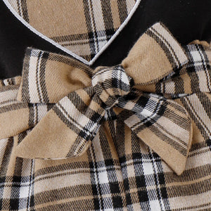 PP-2pcs Baby Girl Heart Embroidered Cami Romper and Plaid Belted Shorts Set PP78