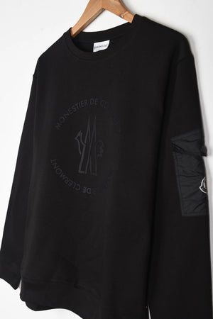 MONCLER ARM POCKET/ RUBBER LOGO SWEATSHIRT