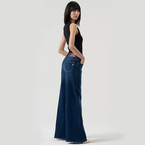 Fracomina Denim High Waist Flare Leg Eva Pants