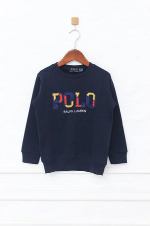 Kids Polo Navy SweatShirt
