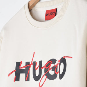 HU - Men 'Off White' Hybrid Logo Fleece Sweatshirt HU663