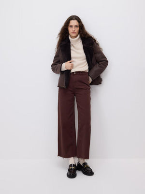 High waist wide leg jeans