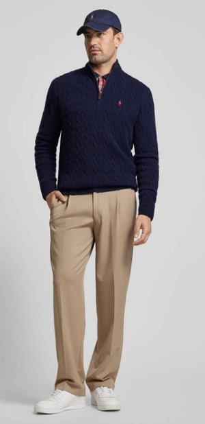 POLO RALPH LAUREN NAVY BLUE LONG SLEVE