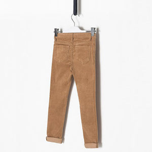 ORIGINAL MARINES- Kids'Camel Color' Quadri Jeans OM929 (2656647544917)