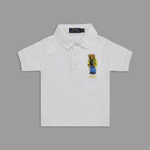 PL - Kids 'White' Baker Bear Polo PL150