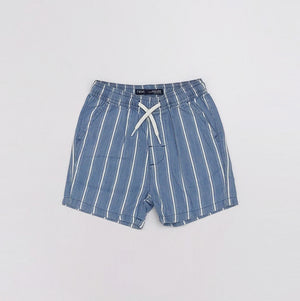 NX - Kids 'Blue' Striped Cotton Shorts NX99