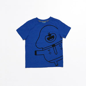 HD - Kids 'Blue' Animal Printed Cotton T-Shirt HD123