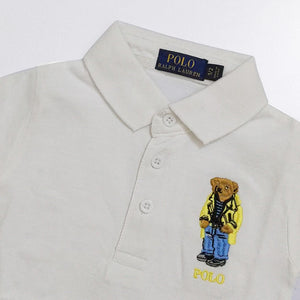 PL - Kids 'White' Baker Bear Polo PL150