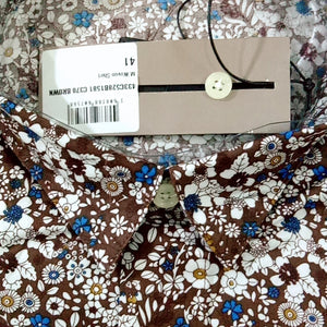 D.I.O.R - Men Floral Print Long Sleeve Slim Fit Casual Shirt DI513