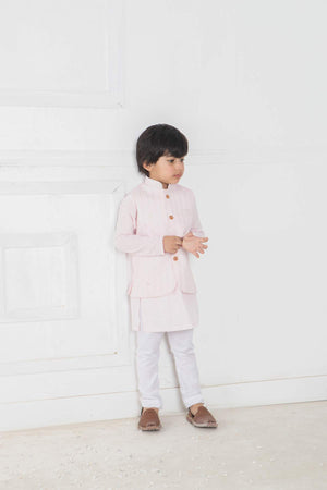 WC - Kids 'Pink' Embroidery Waist Coat WC8