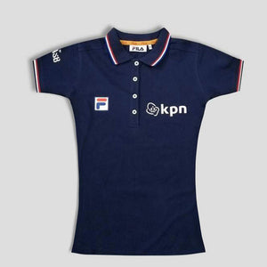 Fila– Women 'Navy ' Tipped Collar Polo FL957 (2635036164181)