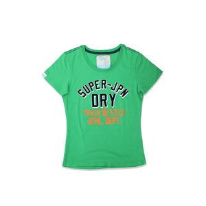 SD - Women 'Green' Vintage Logo Mock Applique T-Shirt SD11108