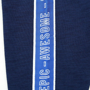 GO - Kids 'Navy' Awesome Stay Epic Printed Side Paneled Fleece Jogger Trouser GO590