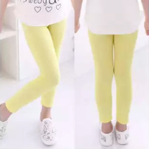 PRIMARK - Kids 'Yellow' Plain Cotton Legging PR265