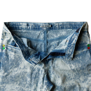 O.M - Boys 'Blue' Faded Wash Denim Short OM508