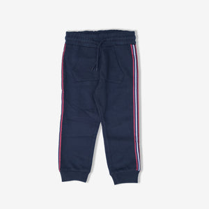 OR - Kids 'Dark Navy' With Side Stripe Terry Fleece Jogger Trouser OR582